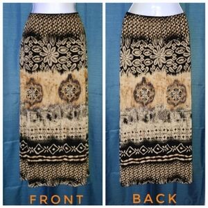 (3/$25) Mirasol Tribal Pattern Maxi Skirt